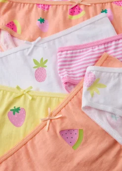7 Pack Pink Girls Fruit Knickers (1 1/2-11yrs)