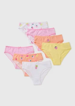 7 Pack Pink Girls Fruit Knickers (1 1/2-11yrs)