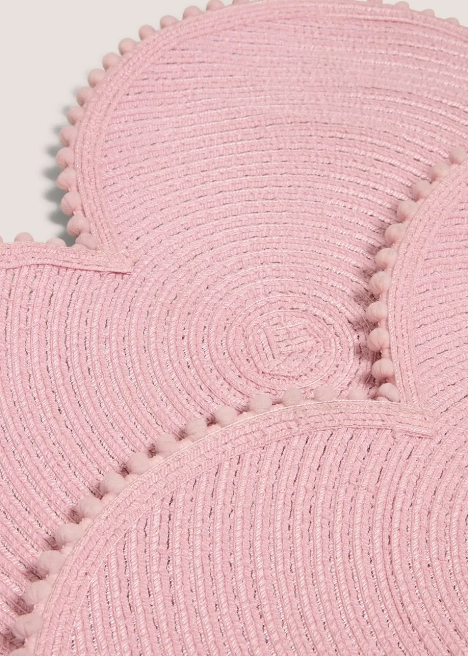 2 Pack Pink Heart Shaped Placemats