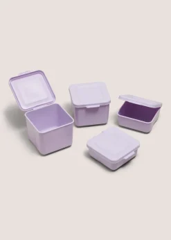 4 Pack Purple Snack Pots