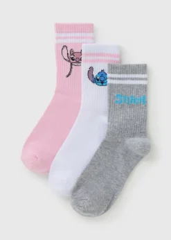 3 Pack Stitch Socks (Younger 6-Older 5.5)