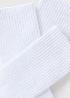 3 Pack White Crew Sports Socks