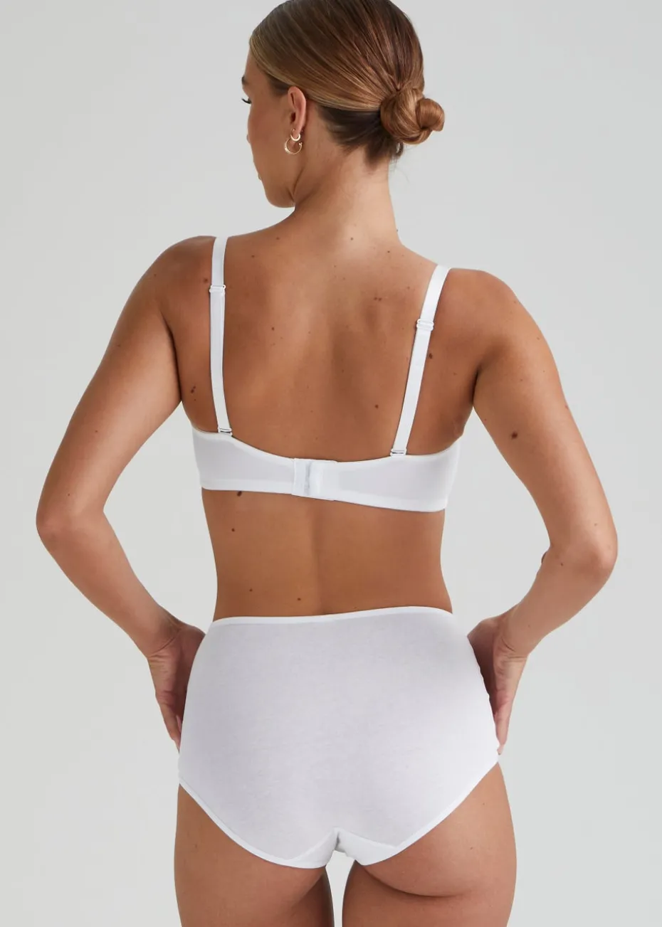 4 Pack White Full Knickers