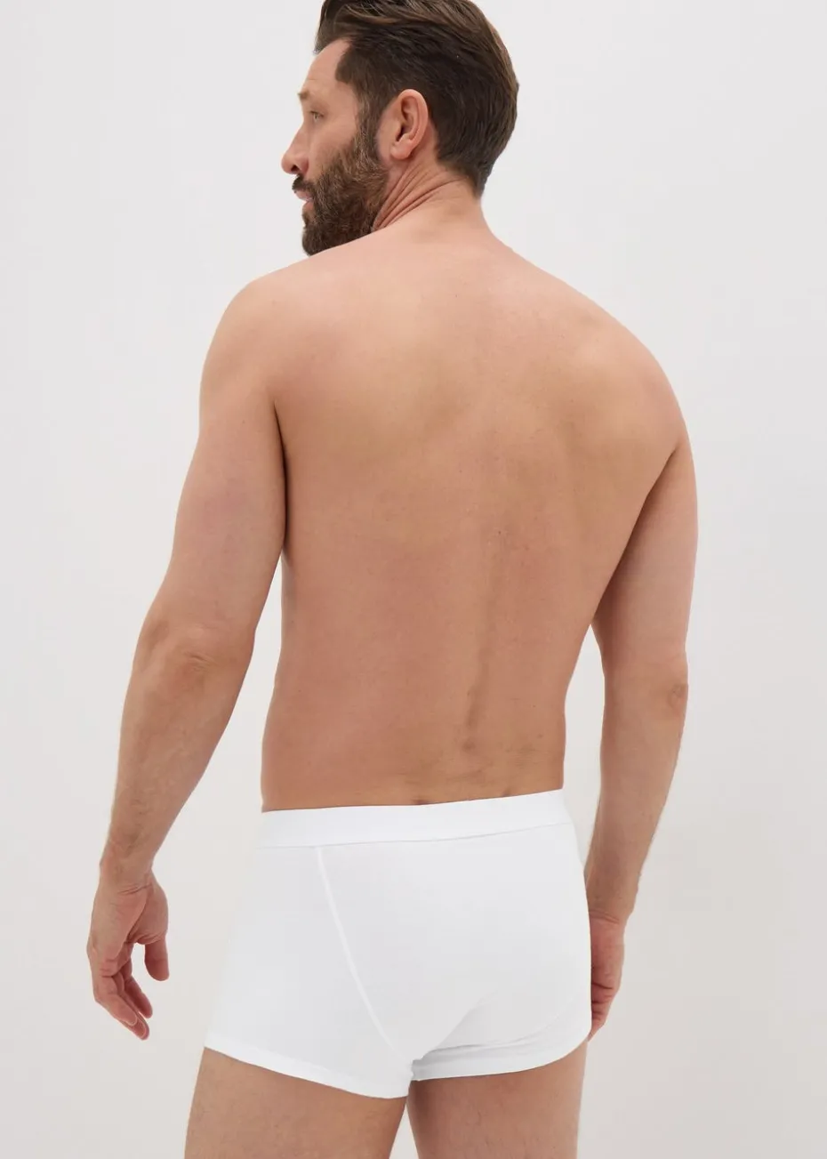 3 Pack White Hipster Boxers
