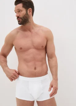 3 Pack White Hipster Boxers