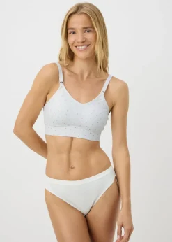 2 Pack White Maternity Bras