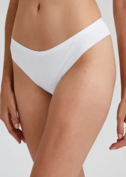 3 Pack White NO VPL Brazilian Knickers