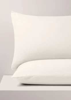 2 Pack White Oxford Pillowcase