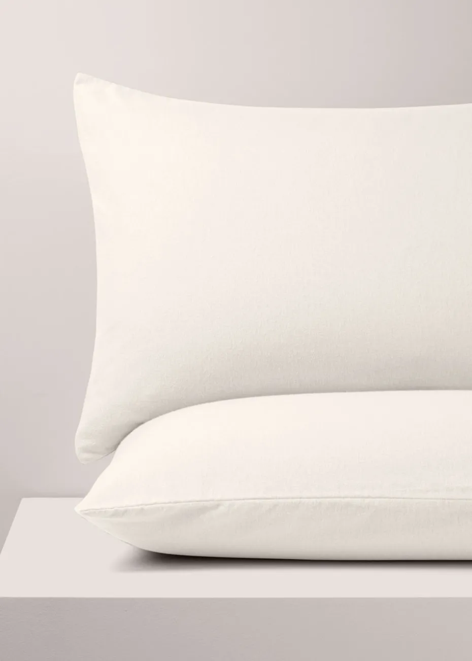 2 Pack White Oxford Pillowcase