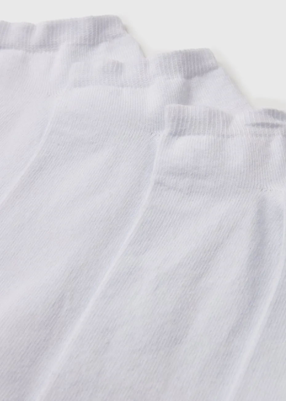 5 Pack White Trainer Socks