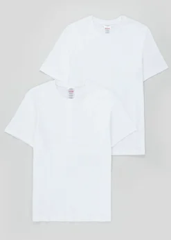 2 Pack White T-Shirt Vests