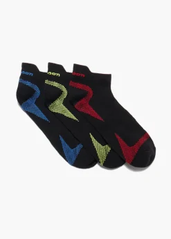 3 Pack Wilson Black Performance Sports Trainer Socks
