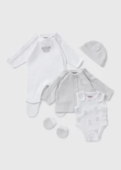 5 Piece Prem Baby Grey Gift Set (3-4lb)