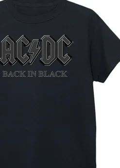 ACDC Kids Black Back in Black Printed T-Shirt (3-13 yrs)