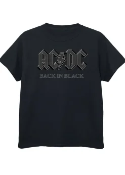 ACDC Kids Black Back in Black Printed T-Shirt (3-13 yrs)
