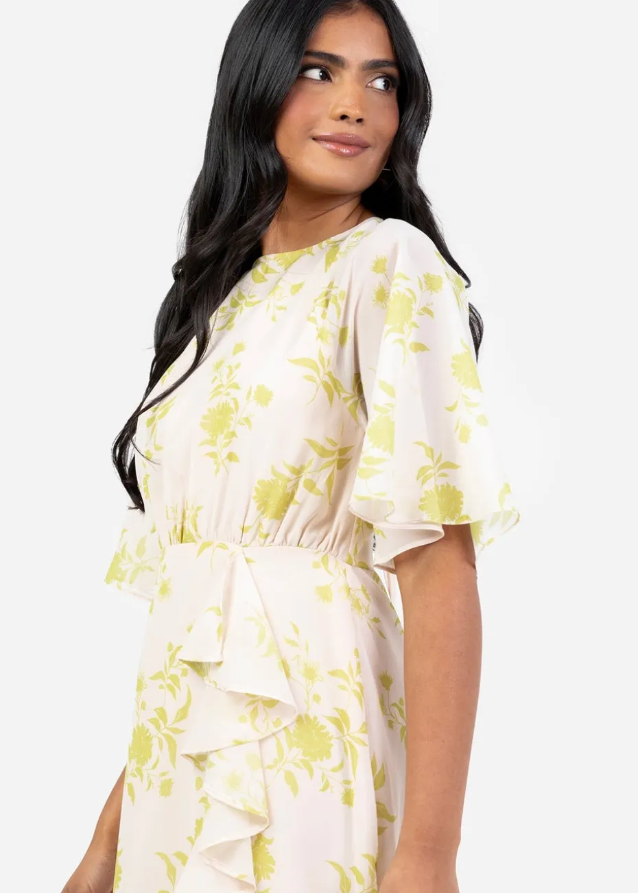 Anaya With Love Multi Coloured Floral Keyhole Back Maxi Dress