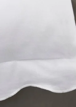 Appletree Boutique Scallop Edge White Duvet Cover Set