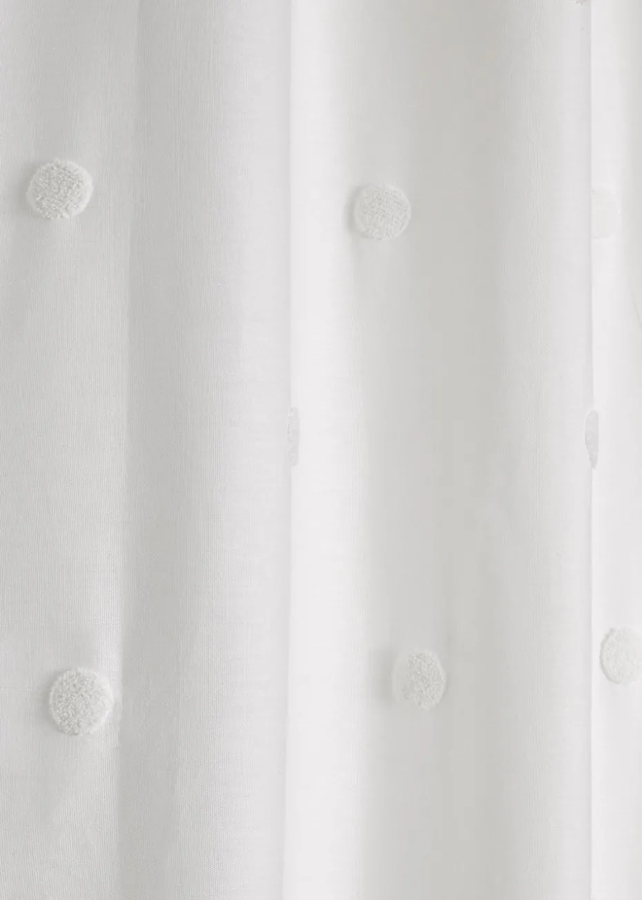 Appletree Boutique Zara White Eyelet Curtains