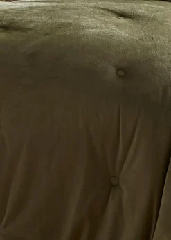 Appletree Heritage Austell Olive Velvet Bedspread