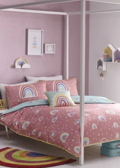 Appletree Kids 100% Cotton Pom Pom Rainbow Duvet Cover