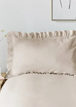 Appletree Loft Cassia Frill Natural Duvet Cover Set