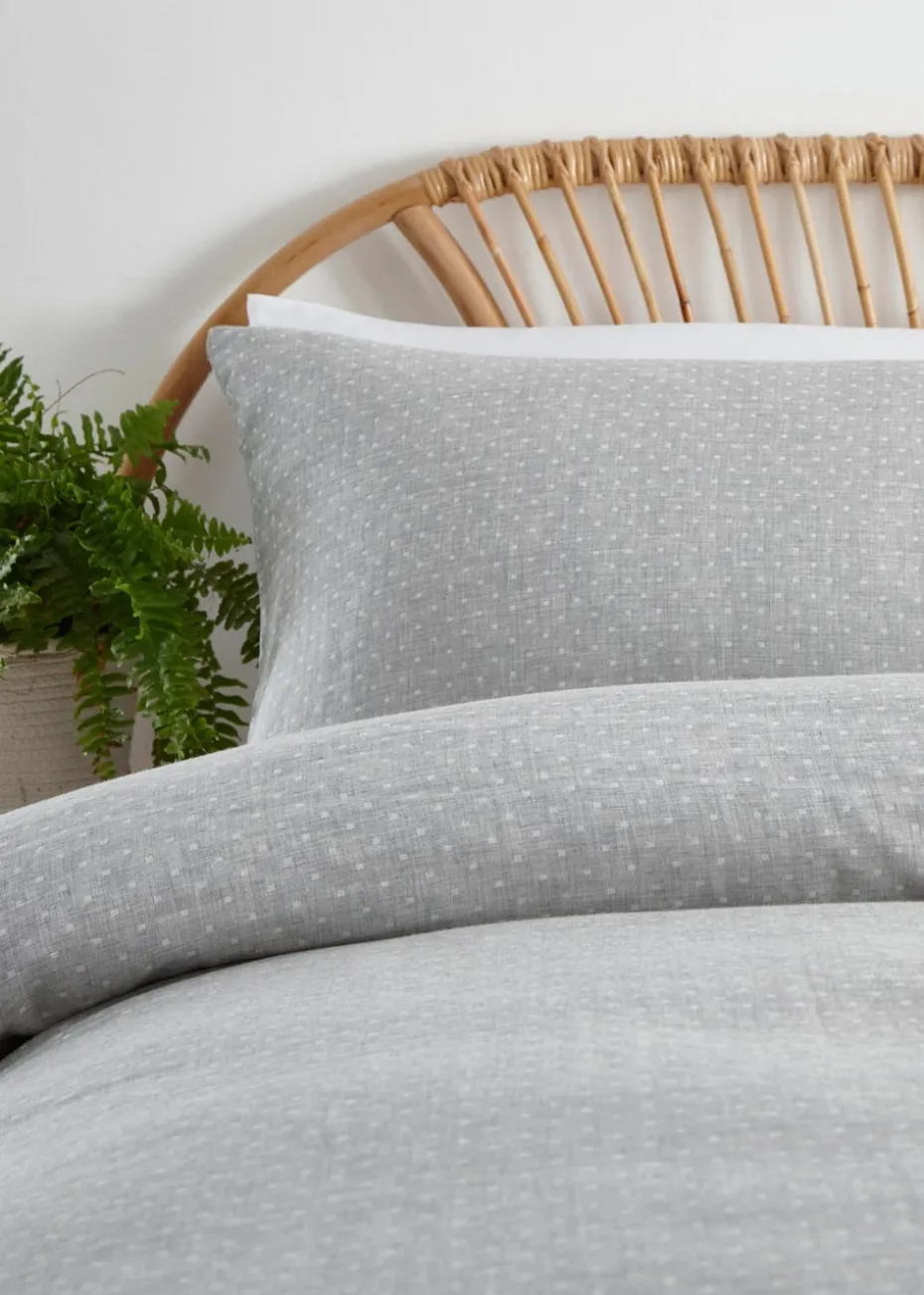 Appletree Loft Naples Soft Touch Grey Duvet Cover Set