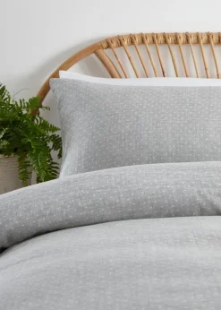 Appletree Loft Naples Soft Touch Grey Duvet Cover Set