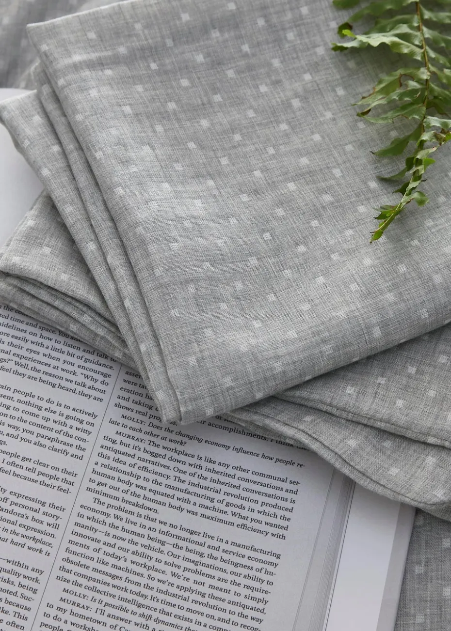 Appletree Loft Naples Soft Touch Grey Duvet Cover Set