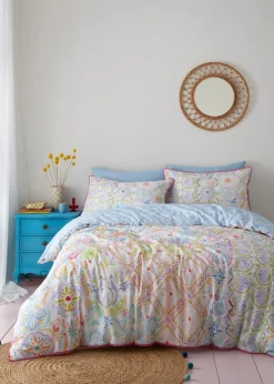 Appletree Style Casablanca Reversible White Duvet Cover Set