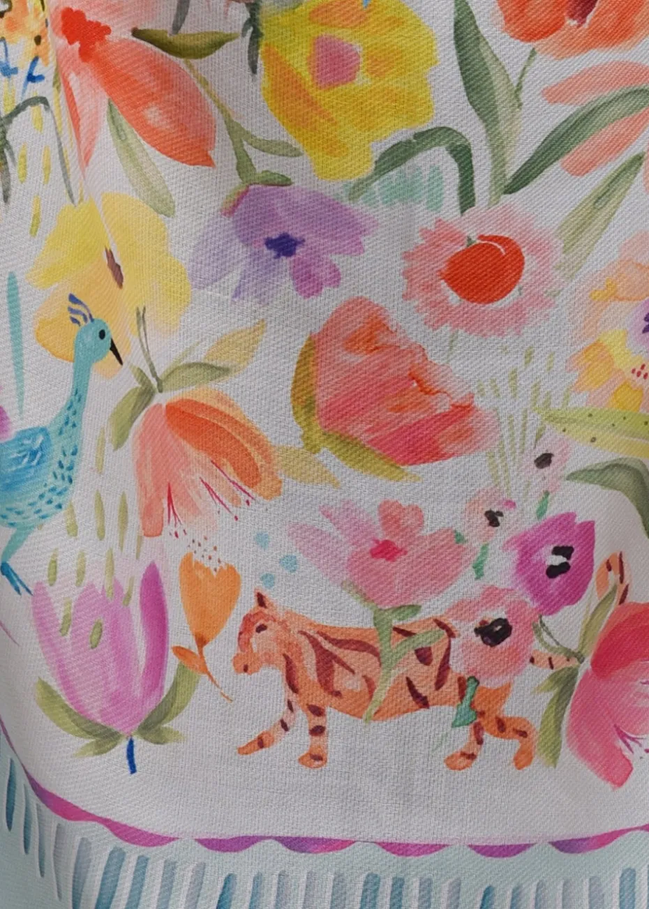 Appletree Style Festival Blue Throw