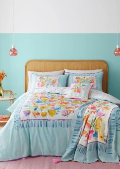 Appletree Style Festival Blue Throw