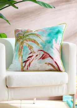 Appletree Style Leilani Velvet Green Filled Cushion