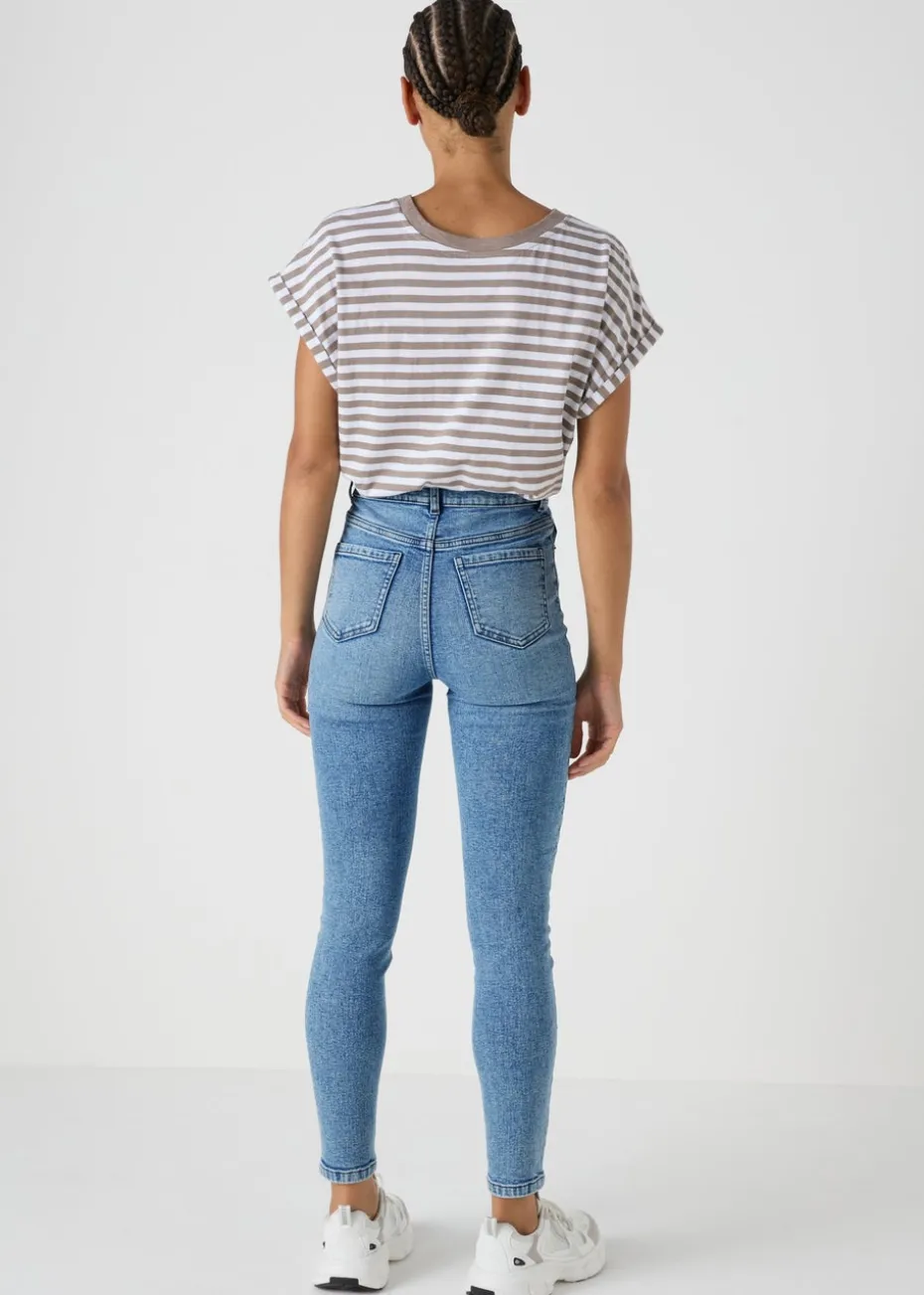April Mid Wash Skinny Jeans