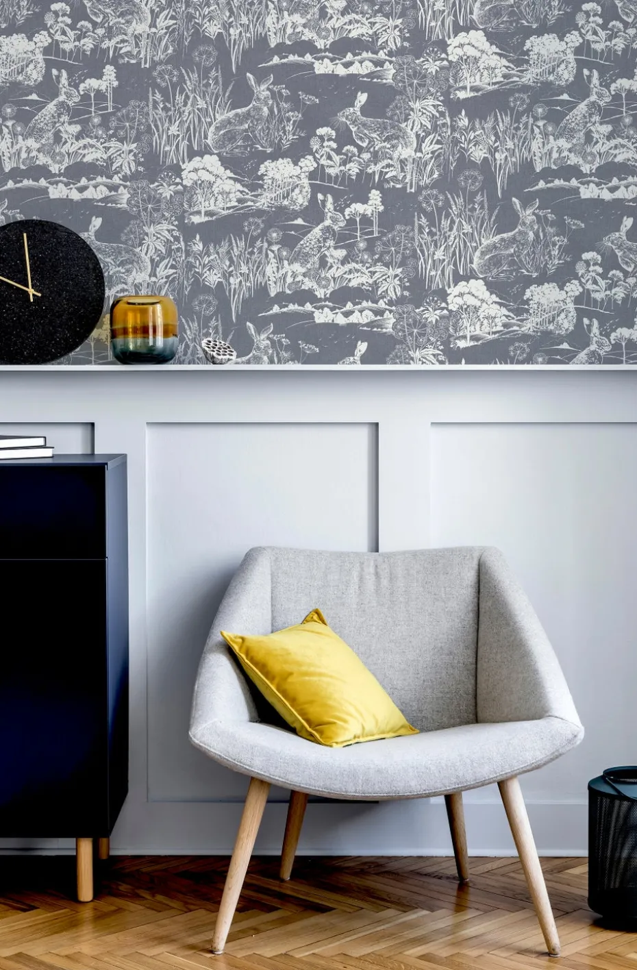 Arthouse Meadow Hare Wallpaper