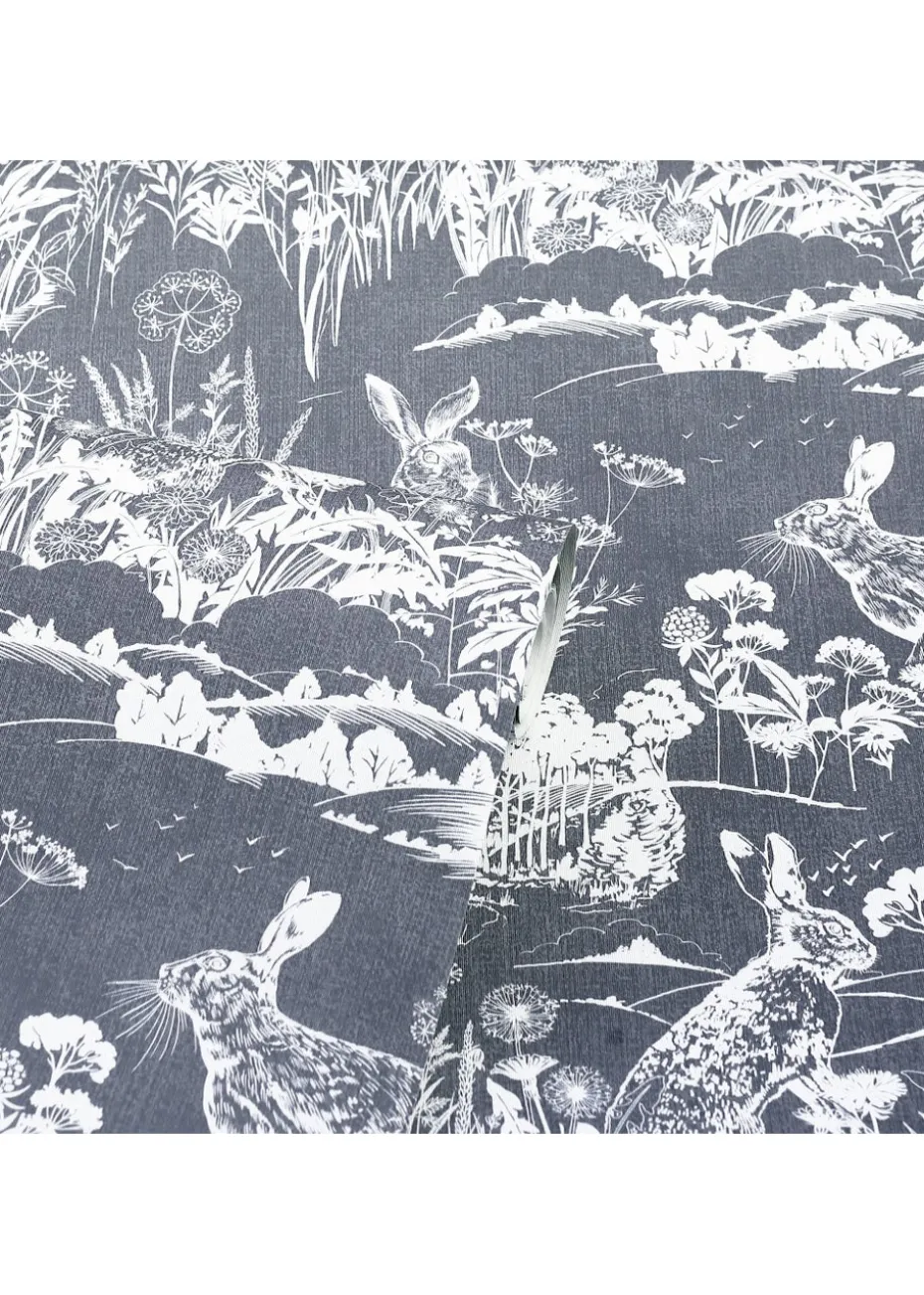 Arthouse Meadow Hare Wallpaper