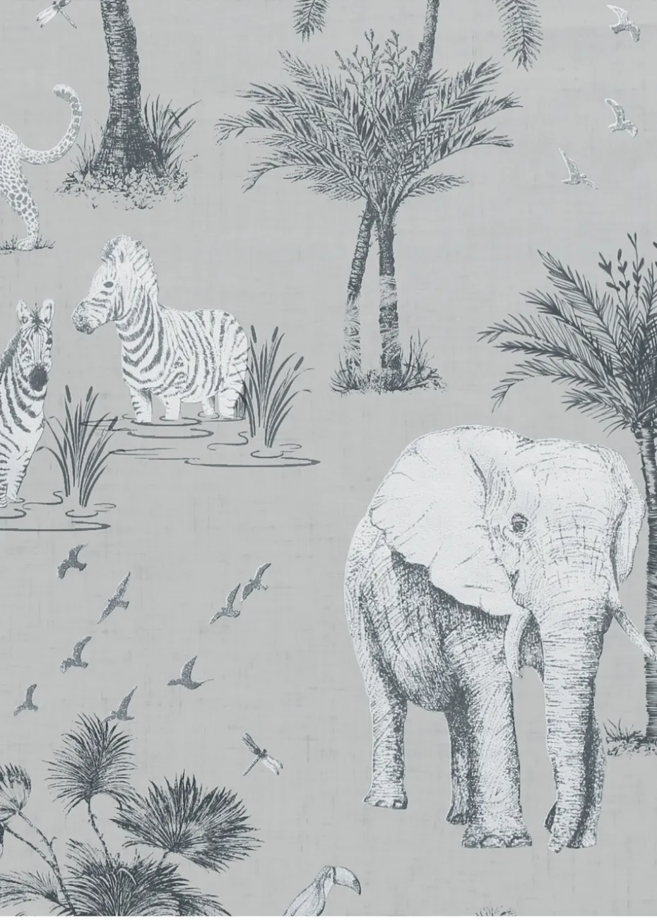 Arthouse Safari Lagoon Wallpaper