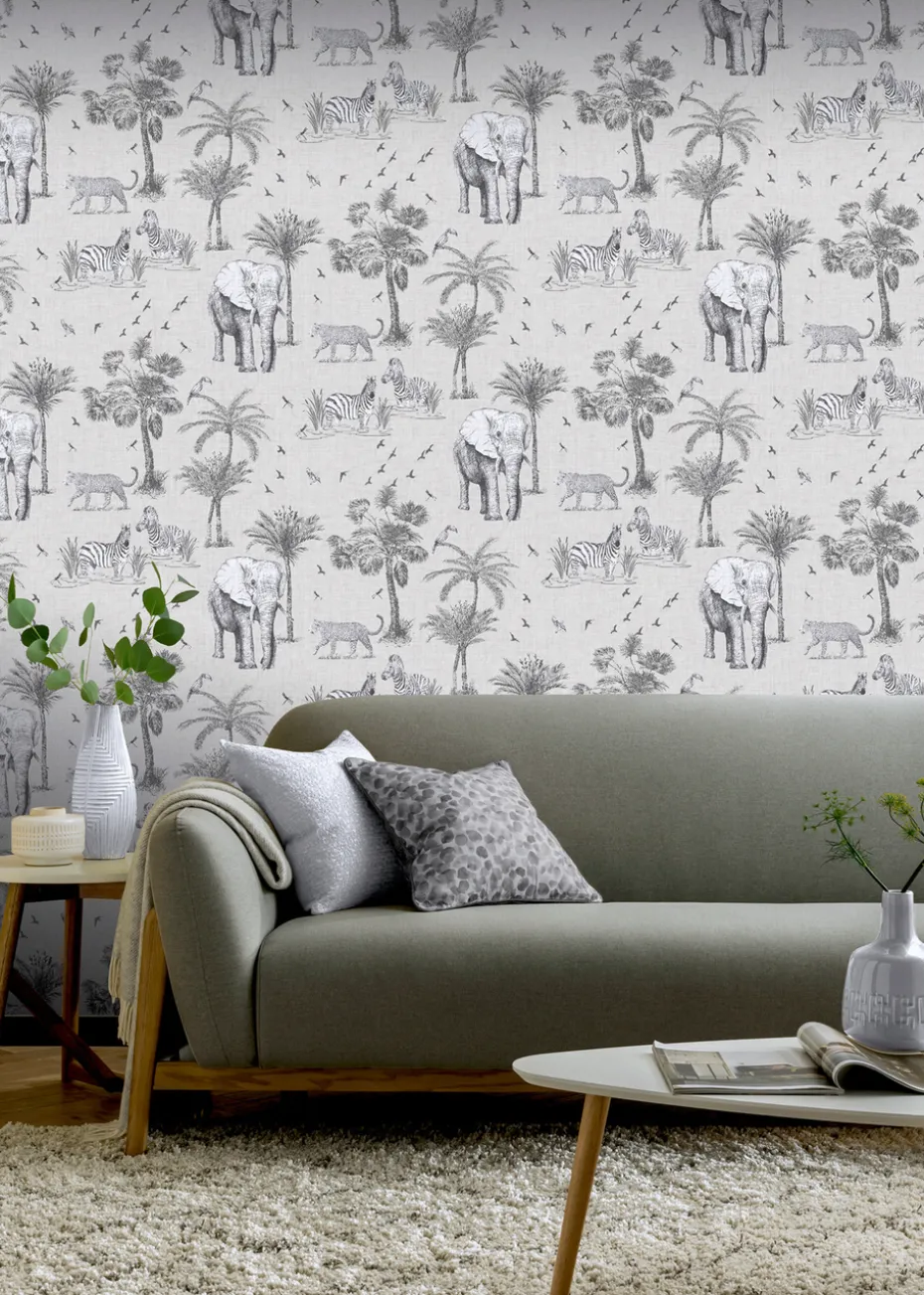 Arthouse Safari Lagoon Wallpaper