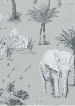 Arthouse Safari Lagoon Wallpaper