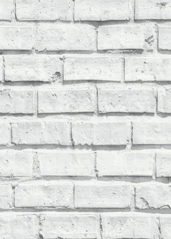 Arthouse White Brick Wallpaper