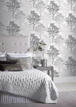 Arthouse Wildwood Mono Wallpaper