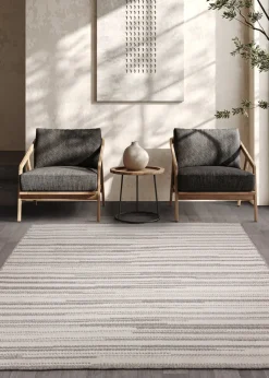 Asiatic Camber Stripe Grey Rug