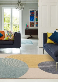 Asiatic Muse Blue Retro Rug