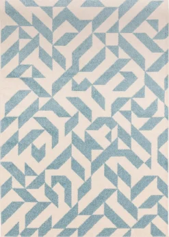 Asiatic Muse Blue Shapes Rug