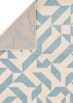 Asiatic Muse Blue Shapes Rug