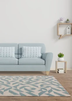 Asiatic Muse Blue Shapes Rug