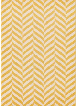 Asiatic Muse Yellow Chevron Rug