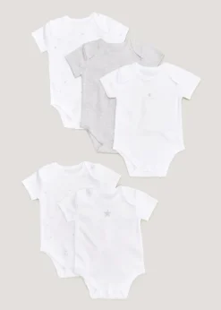 Baby 5 Pack Bodysuits (Newborn-23mths)