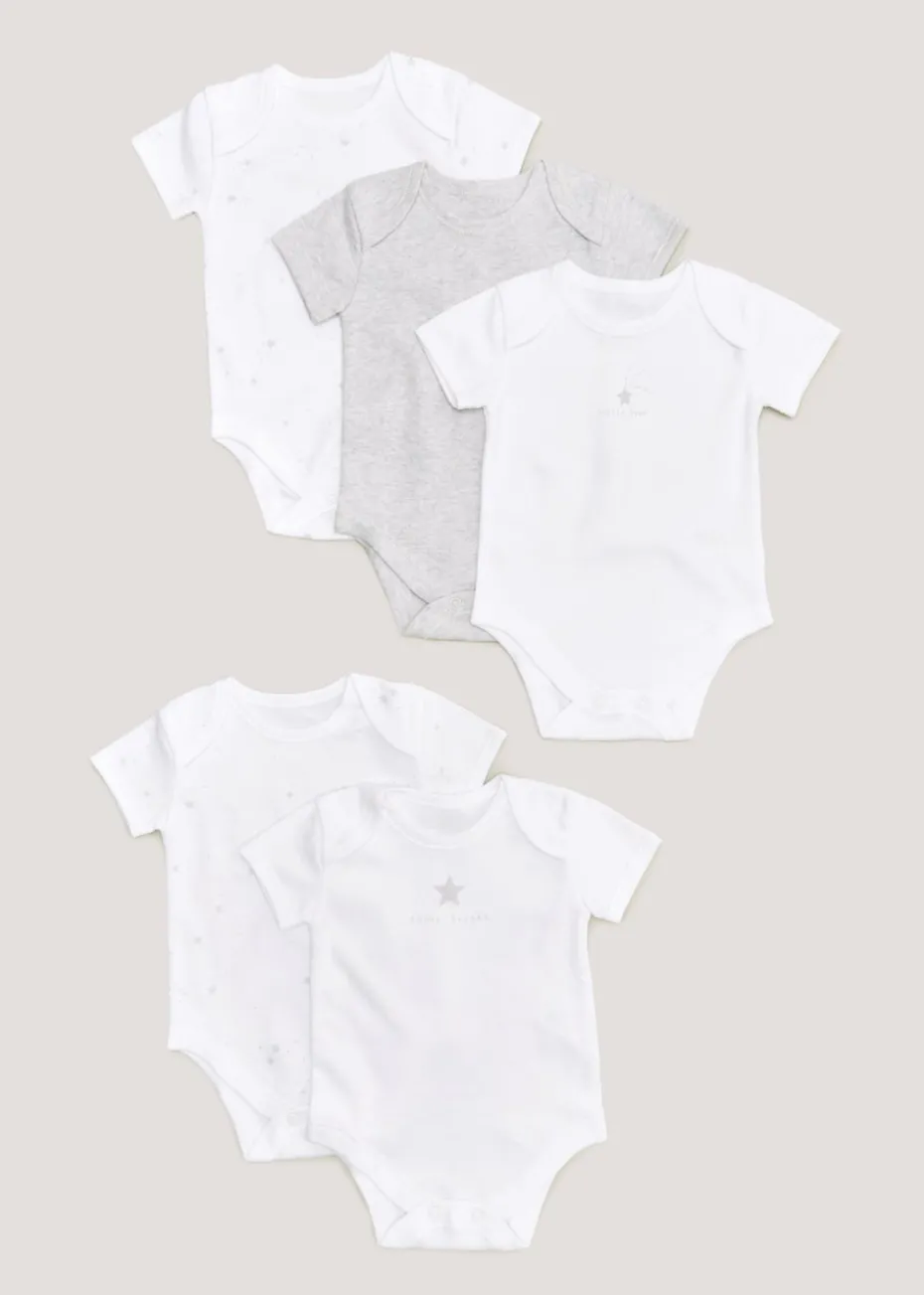 Baby 5 Pack Bodysuits (Newborn-23mths)