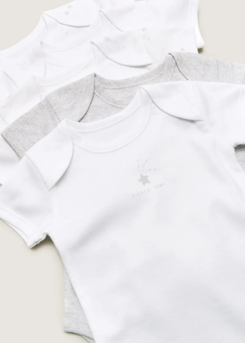 Baby 5 Pack Bodysuits (Newborn-23mths)