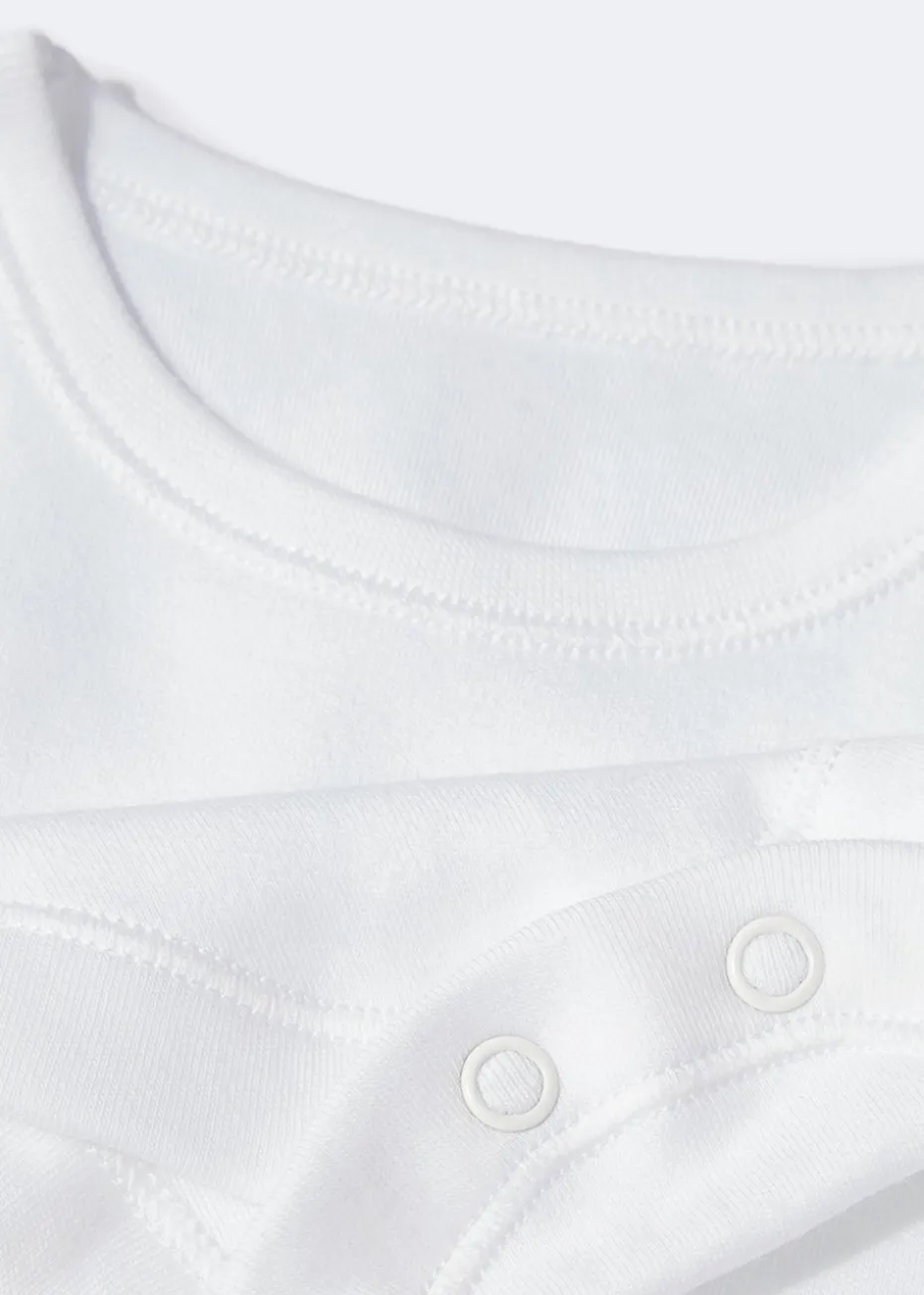 Baby 5 Pack White Sleeveless Bodysuits (Newborn-23mths)